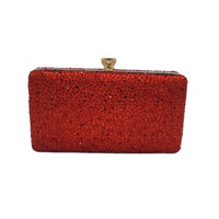 Thumbnail for The Bag Couture Handbags, Wallets & Cases Stone Embellished Clutch 2 Red