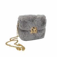 Thumbnail for The Bag Couture Handbags, Wallets & Cases Grey TBC Velour Crossbody Bag 4 Colors