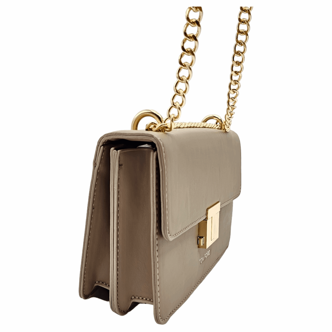 TOM FORD Logo Clasp Embossed Shoulder Bag Beige - EBM | TBC elorabym.com {{ shop.shopifyCountryName }} - Discounted Prices - Online Store - Best Quality In Pakistan - Sale -Cash On Delivery - Online Payment - Bank Transfer Facility - Shipping Worldwide - Sleepwear - Loungewear - Nighties - Crossbody - Handbag