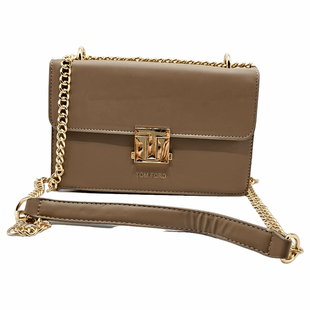 TOM FORD Logo Clasp Embossed Shoulder Bag Beige - EBM | TBC elorabym.com {{ shop.shopifyCountryName }} - Discounted Prices - Online Store - Best Quality In Pakistan - Sale -Cash On Delivery - Online Payment - Bank Transfer Facility - Shipping Worldwide - Sleepwear - Loungewear - Nighties - Crossbody - Handbag