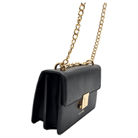 Thumbnail for The Bag Couture Handbags, Wallets & Cases TOM FORD Logo Clasp Embossed Shoulder Bag Black