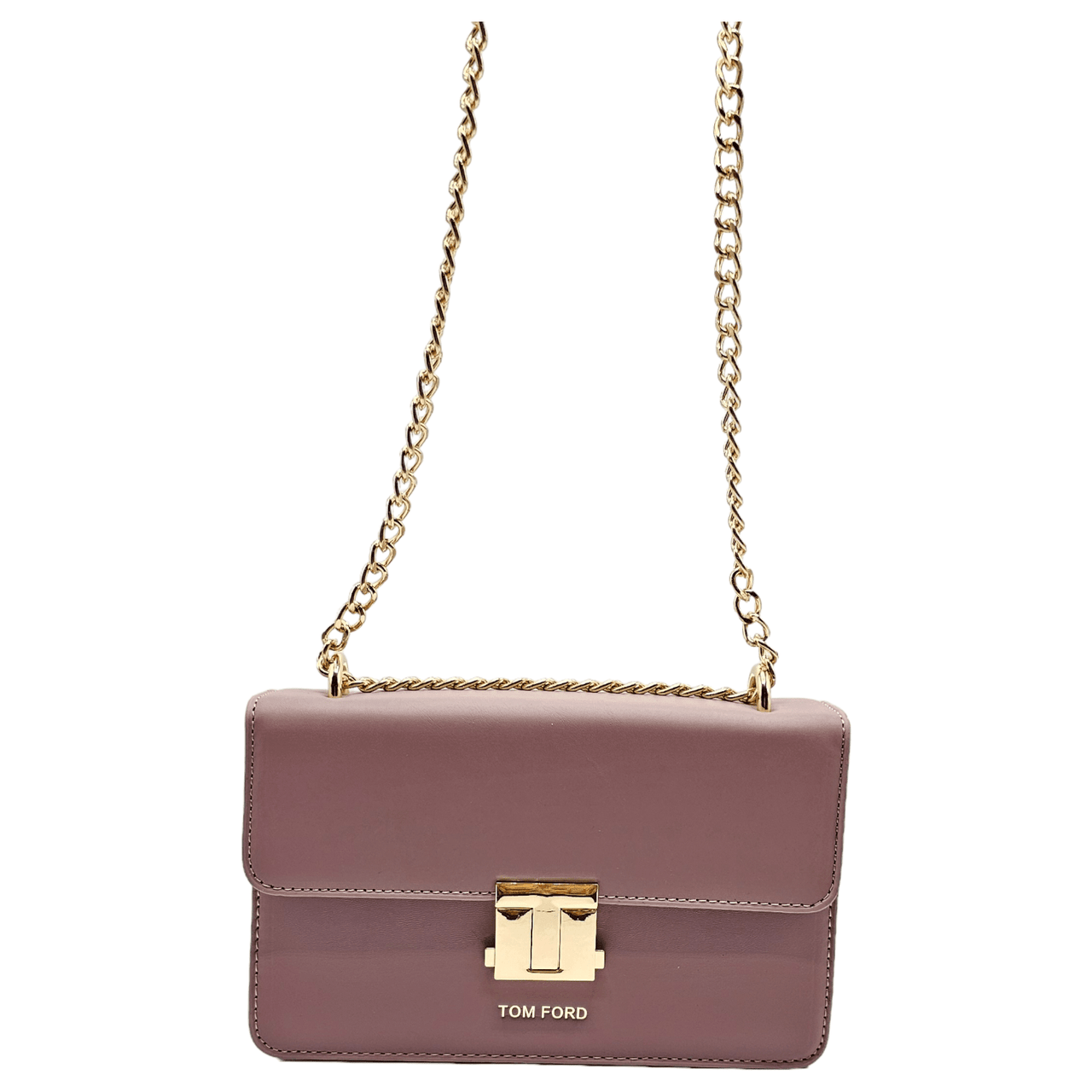 The Bag Couture Handbags, Wallets & Cases TOM FORD Logo Clasp Embossed Shoulder Bag Tea Pink