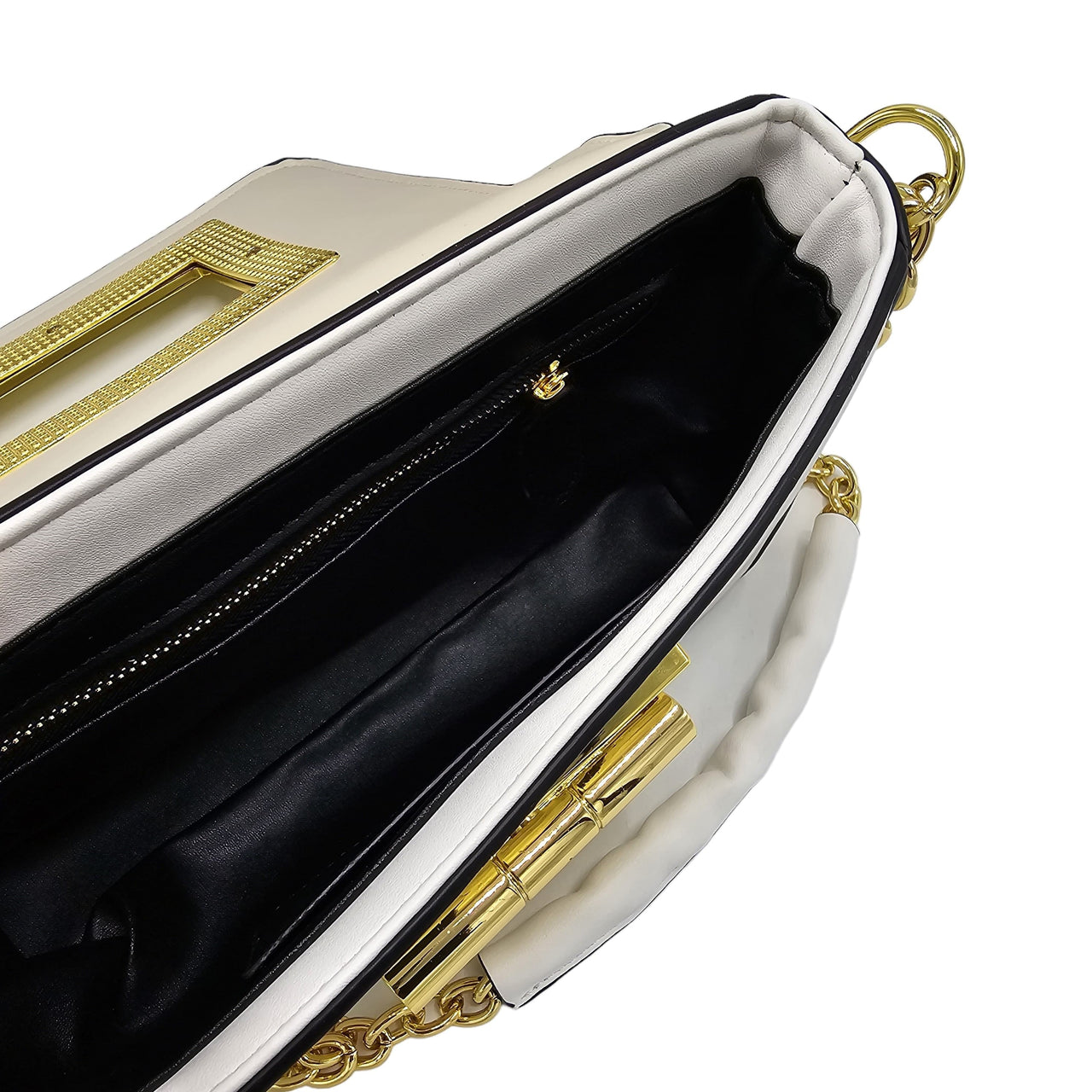 The Bag Couture Handbags, Wallets & Cases TOM FORD Natalia Leather Medium Shoulder Bag White