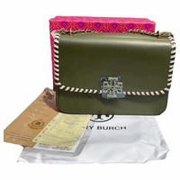 Thumbnail for Tory Burch Britten Shoulder / Crossbody Bag Olive - EBM | TBC elorabym.com {{ shop.shopifyCountryName }} - Discounted Prices - Online Store - Best Quality In Pakistan - Sale -Cash On Delivery - Online Payment - Bank Transfer Facility - Shipping Worldwide - Sleepwear - Loungewear - Nighties - Crossbody - Handbag