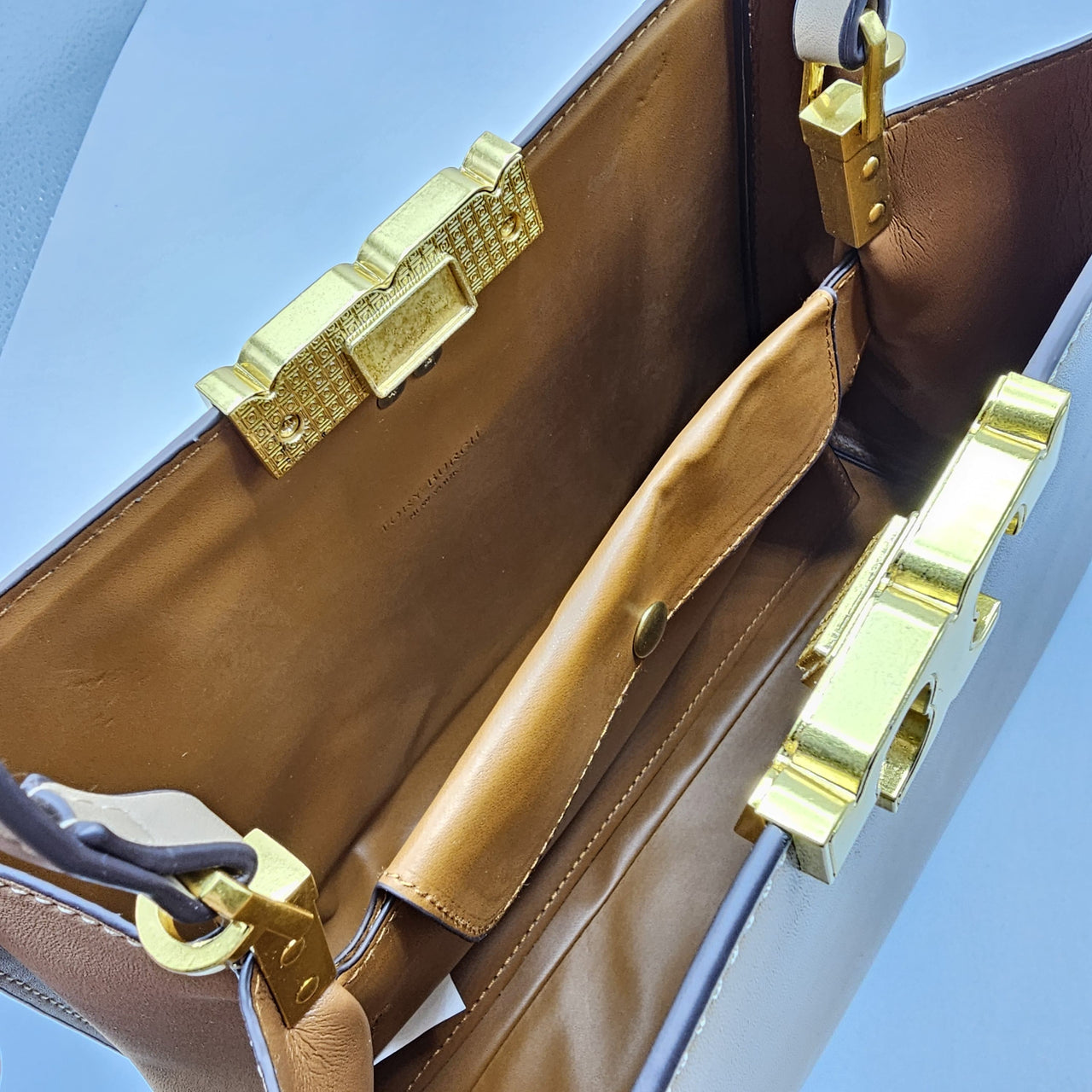 The Bag Couture Handbags, Wallets & Cases Tory Burch Eleanor Satchel Handbag Brown