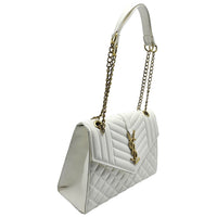 Thumbnail for The Bag Couture Handbags, Wallets & Cases YSL Envelope Medium Shoulder Bag White