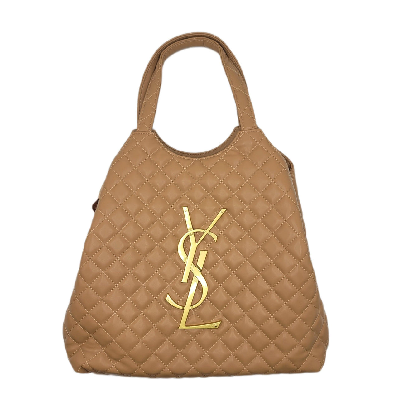 The Bag Couture Handbags, Wallets & Cases YSL iCare Quilted Tote Bag Black/White/Beige