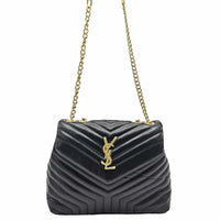 Thumbnail for The Bag Couture Handbags, Wallets & Cases YSL Loulou Medium Shoulder / Crossbody Bag Black