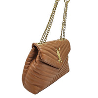 Thumbnail for The Bag Couture Handbags, Wallets & Cases YSL Loulou Medium Shoulder / Crossbody Bag Tan