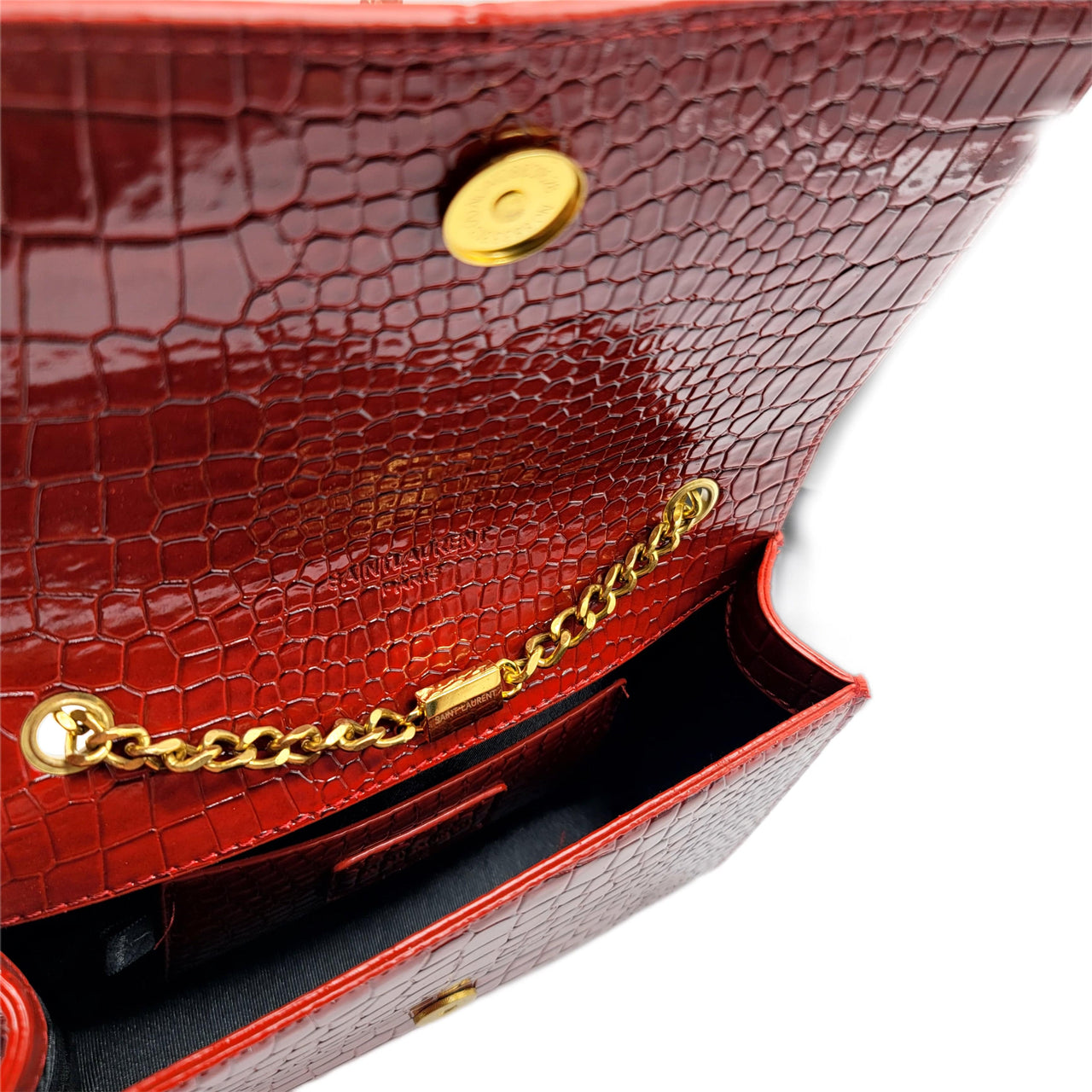 The Bag Couture Handbags, Wallets & Cases YSL Shoulder / Crossbody Bag Maroon Gold