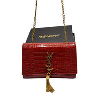 Thumbnail for The Bag Couture Handbags, Wallets & Cases YSL Shoulder / Crossbody Bag Maroon Gold