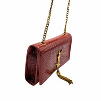 Thumbnail for The Bag Couture Handbags, Wallets & Cases YSL Shoulder / Crossbody Bag Maroon Gold