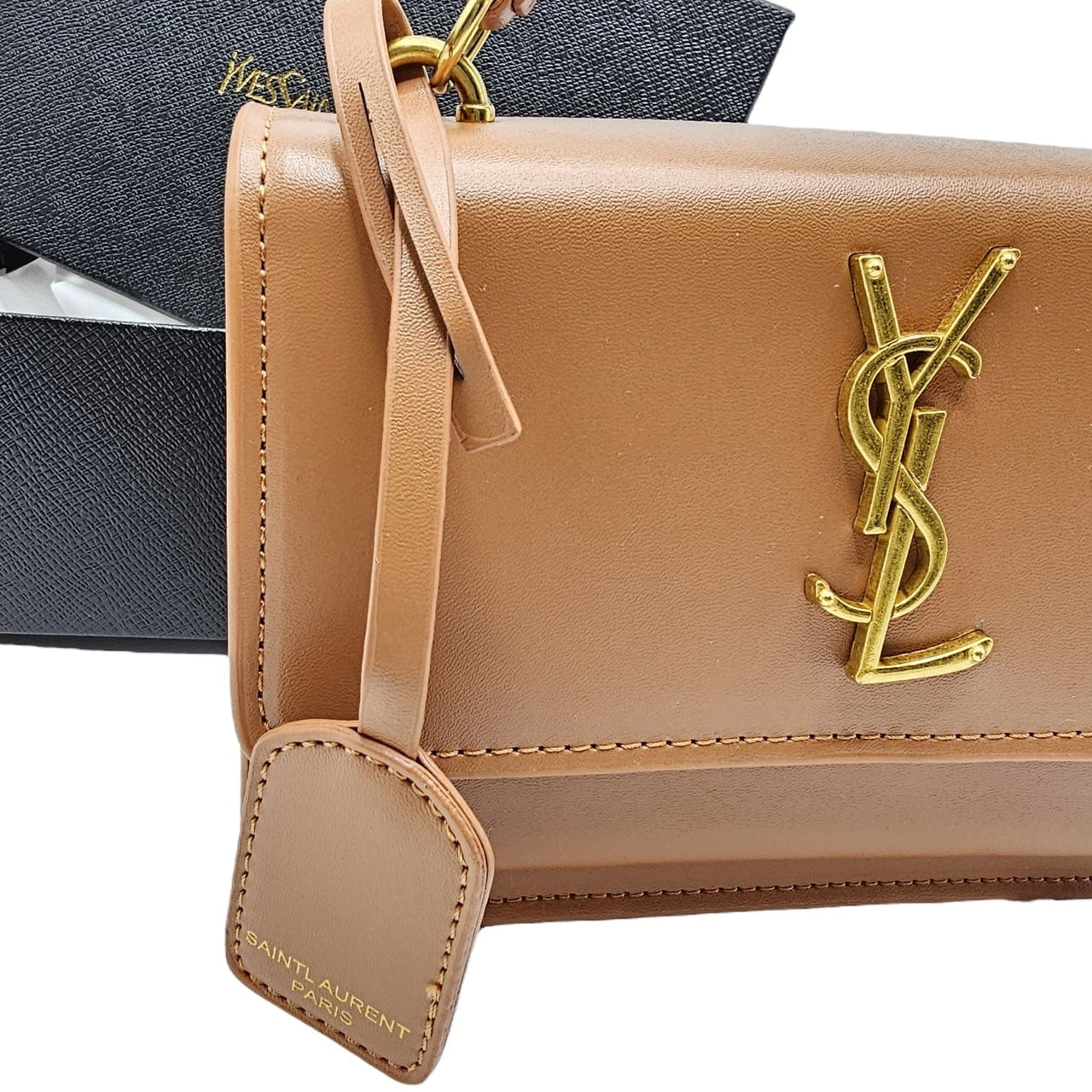 The Bag Couture Handbags, Wallets & Cases YSL Sunset Shoulder Bag Brown